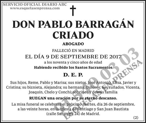 Pablo Barragán Criado
